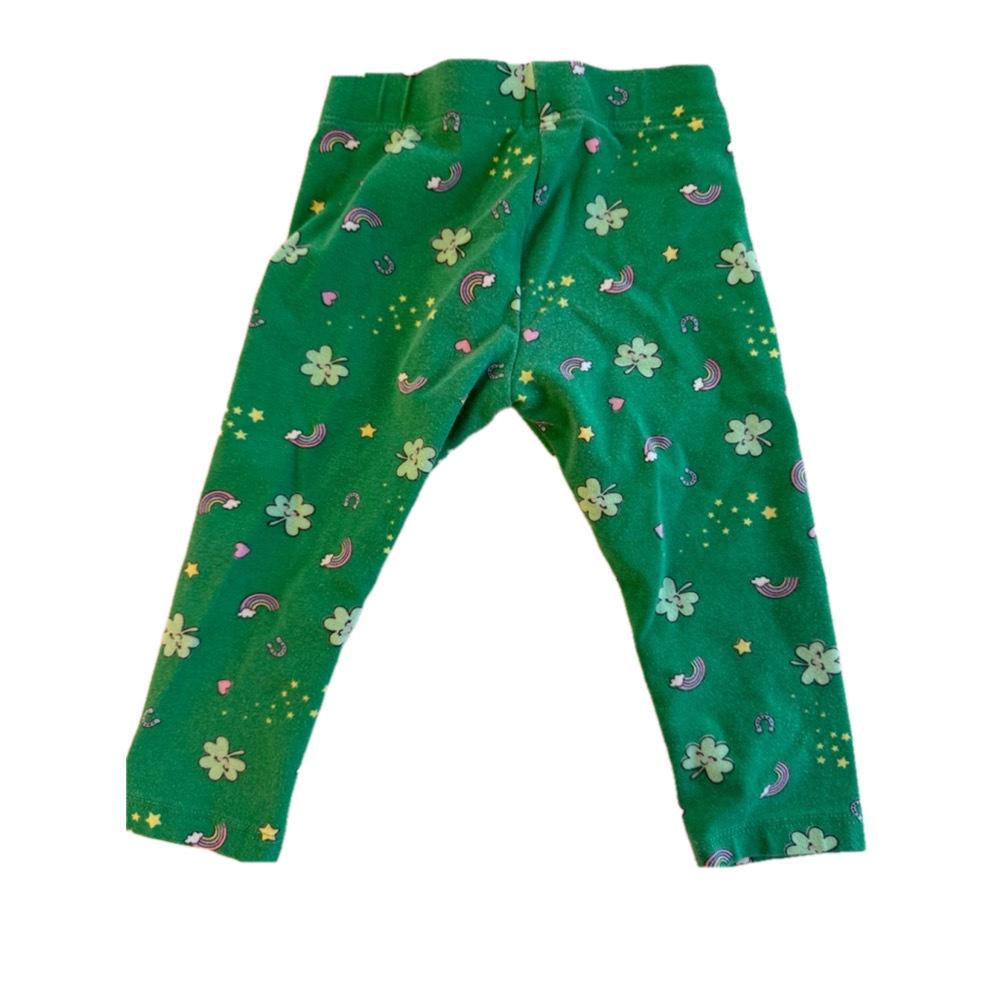 Girls George Leggings Size 12-18M Green st Patrick’s day